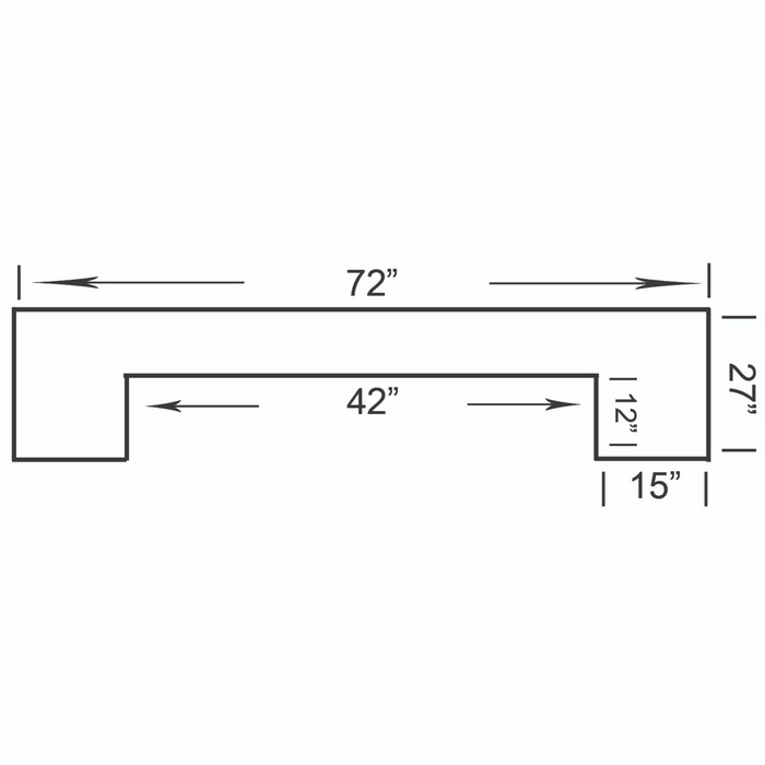 RAM Game Room 72" Bar - DBAR72